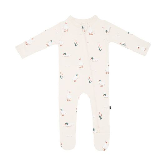 Zippered Footie | Duck