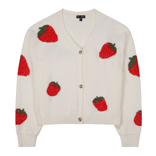 Strawberry Longsleeve Cardigan