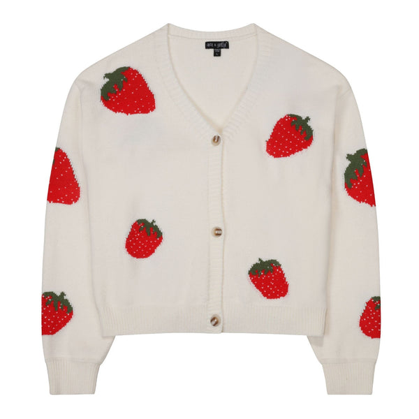 Strawberry Longsleeve Cardigan