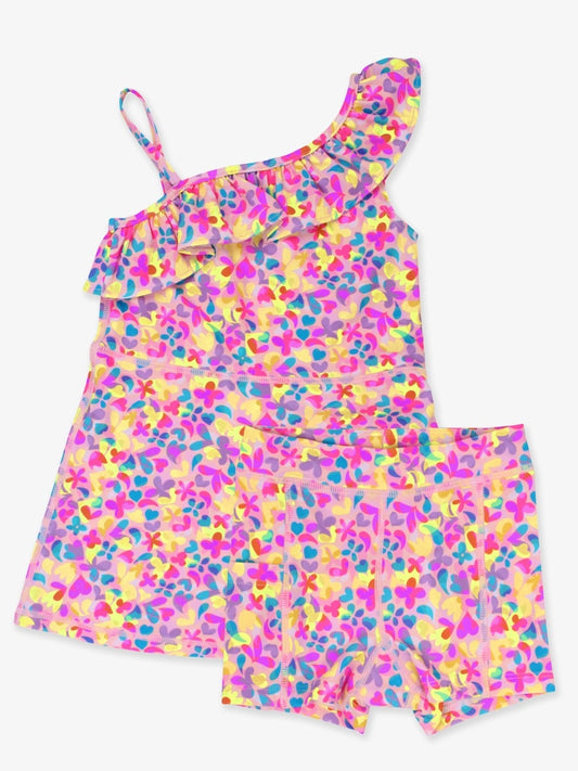 Active Tennis Dress and Bike Short Set | Vibrant Neon