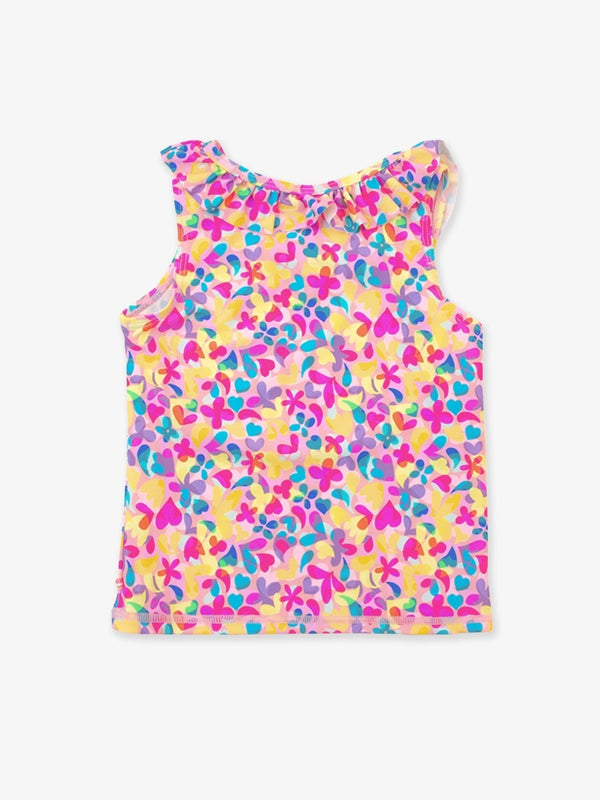 Active Ruffle Tank Top | Vibrant Neon