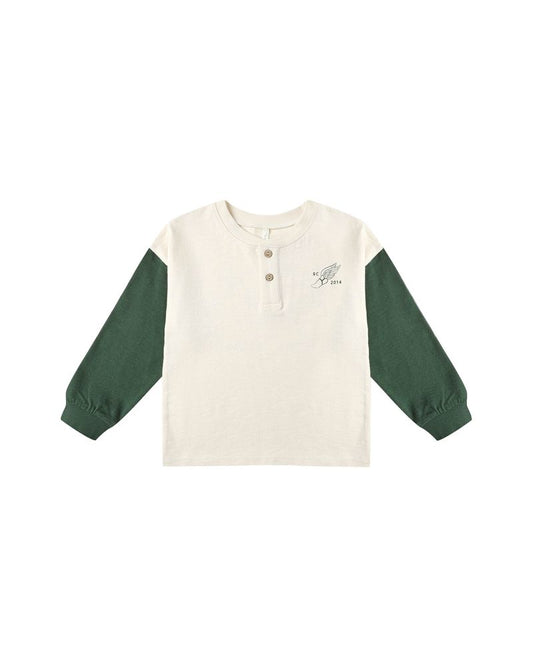 RELAXED LONG SLEEVE HENLEY || CHASE YOUR DREAMS