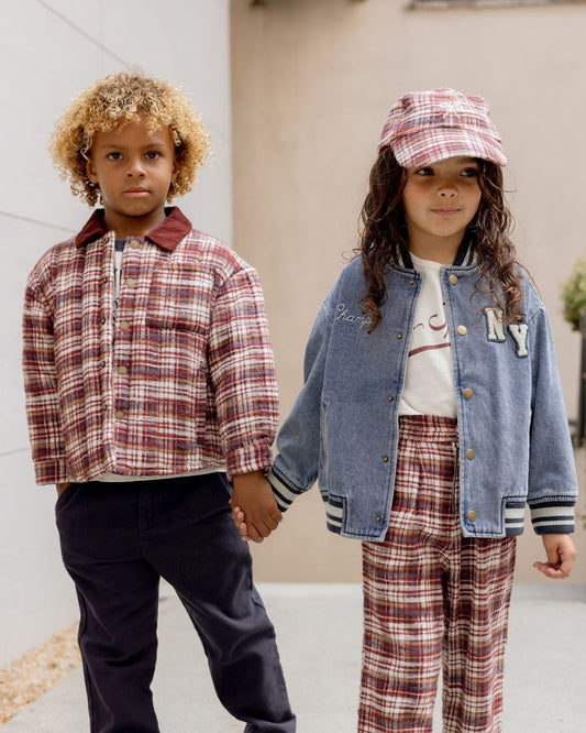 VARSITY JACKET || INDIGO DENIM