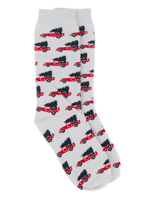 Boys Lucky Duck Sock | Christmas Truck