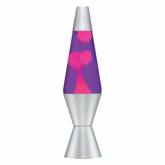 14.5'' LAVA LAMP - Pink/Purple/Silver
