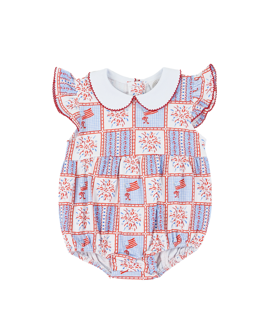 Penelope Prep Bubble | Patriotic Patchwork