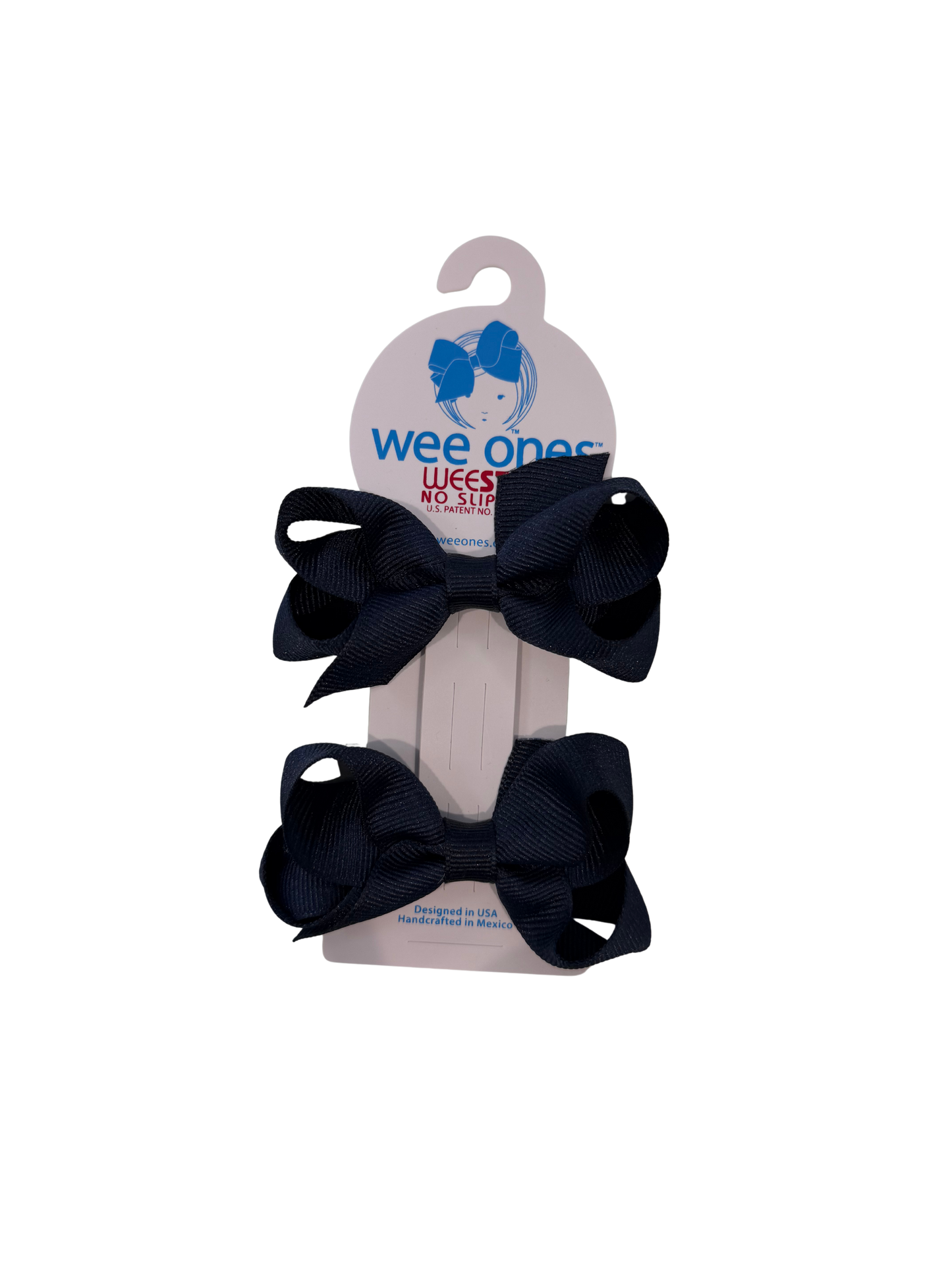 Mini Bow Pair | Navy