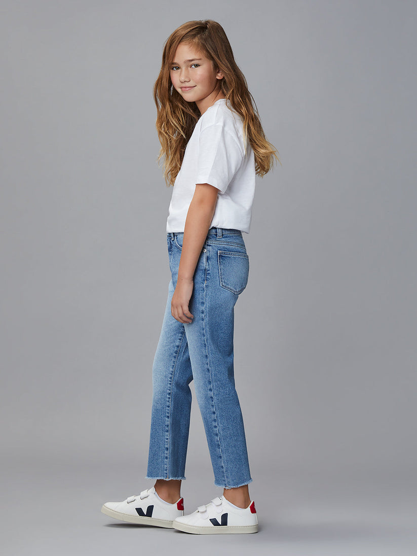 Girls Emie Straight High Rise Jeans | Glacier