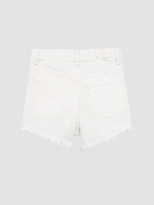 Lucy Jean Short | White Frayed
