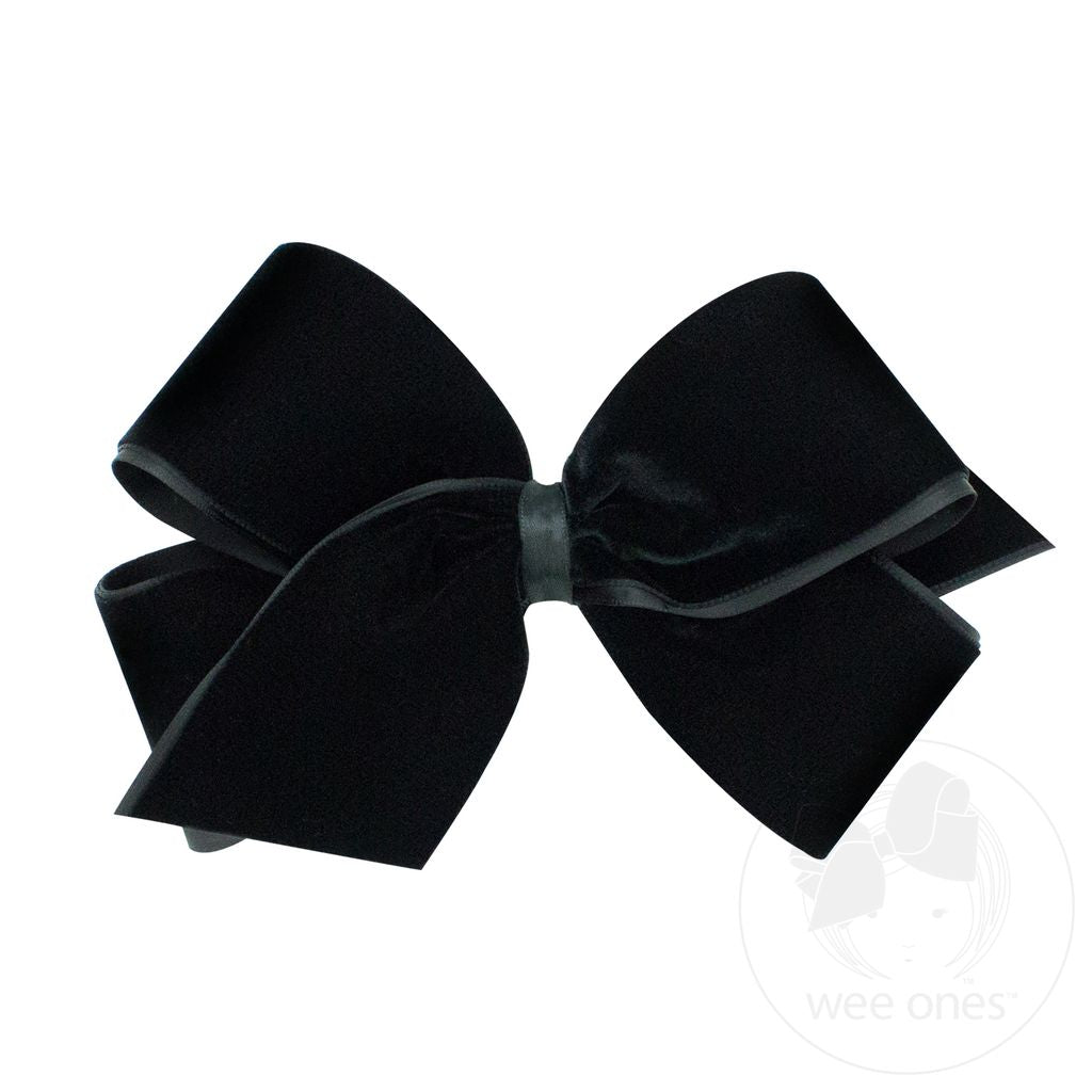 King Velvet Bow | Black