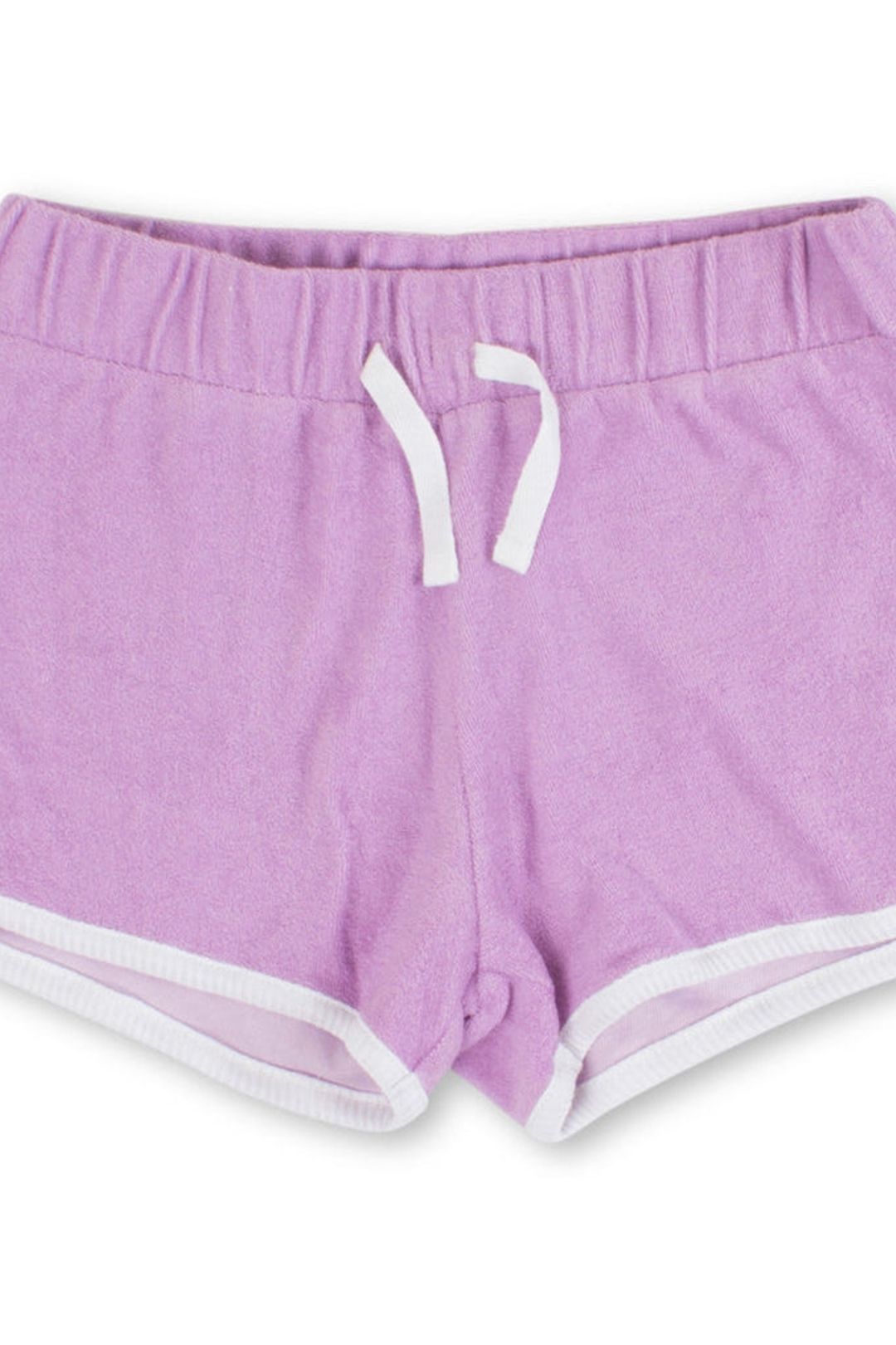 Terry Drawstring Shorts | Purple