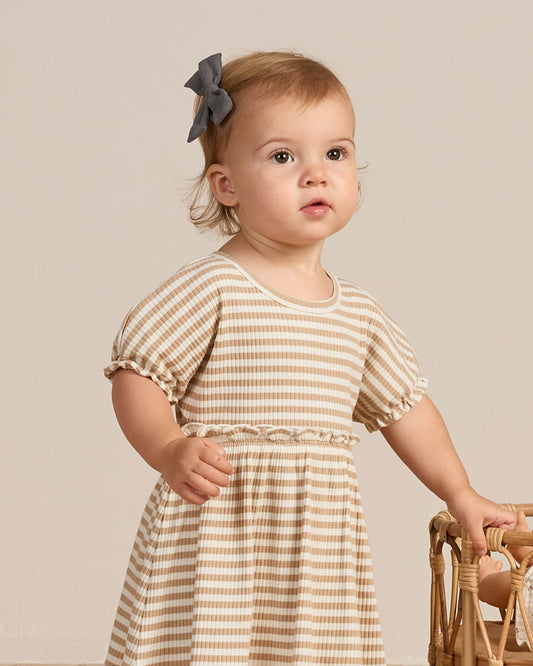 Annie Dress | Latte Stripe