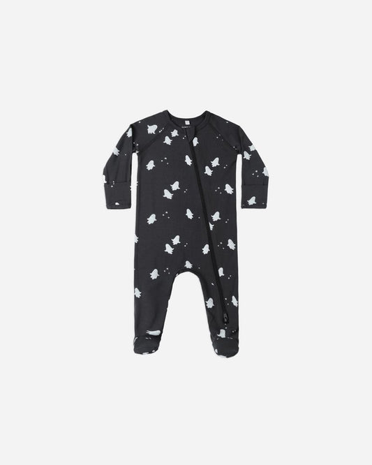 BAMBOO ZIP FOOTIE || GHOSTS