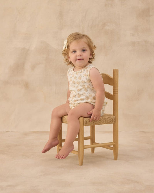 BUBBLE ONESIE | YELLOW DITSY