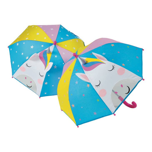 Color Changing 3D Umbrella | Rainbow Unicorn