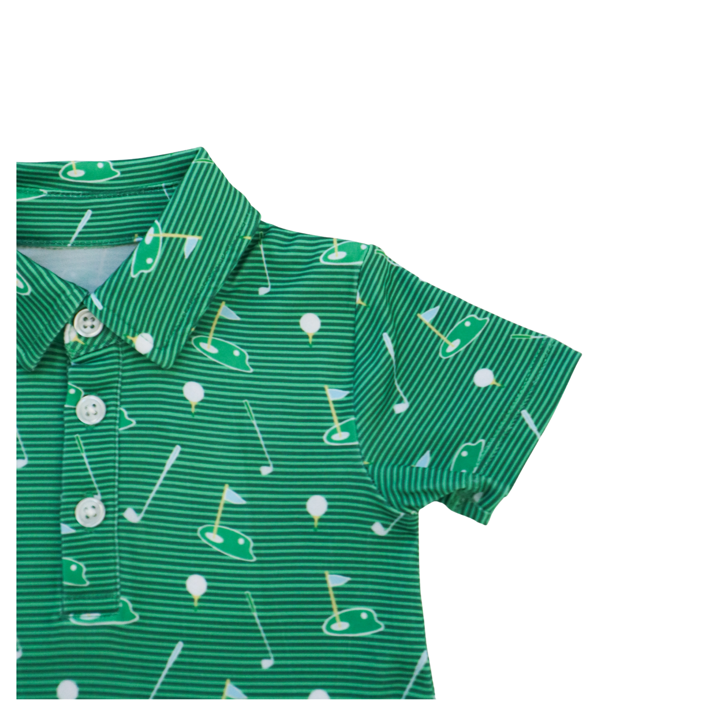 Boys Short Sleeve Kyle Polo | Green Golf