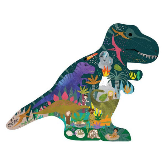 Dino 40pc "Dinosaur" Shaped Jigsaw with Shaped Box