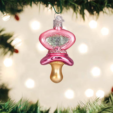 Pink Pacifier Ornament