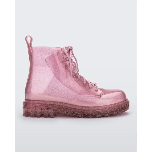 Mini Melissa Lace Up Rain boots, Pink