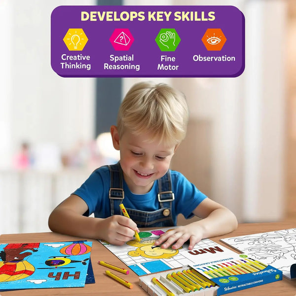 Color and Learn Coloring Book