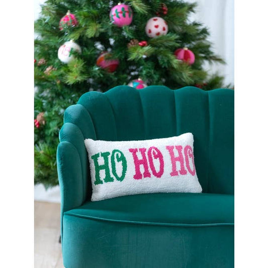 Ho Ho Ho Pillow | Ivory