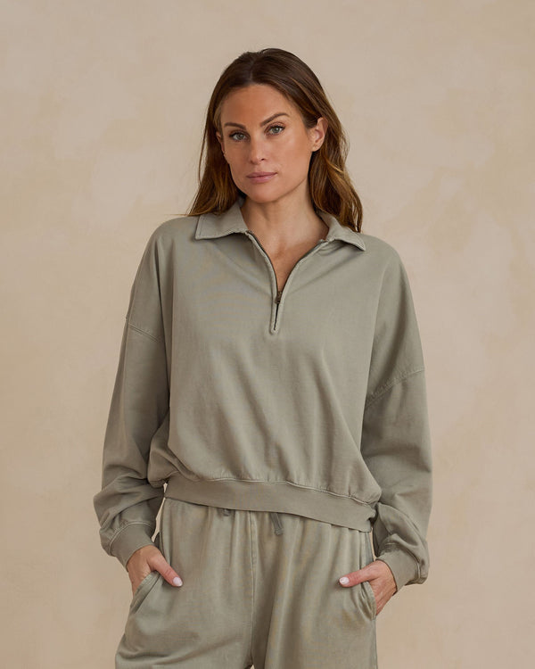 QUARTER ZIP PULLOVER | LAUREL