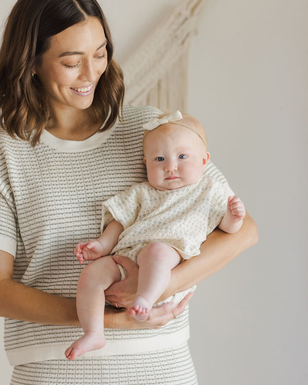 RELAXED SUMMER KNIT SET || IVORY