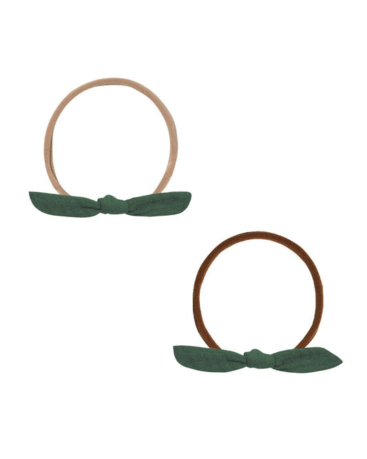 LITTLE KNOT HEADBAND || GREEN/BEIGE