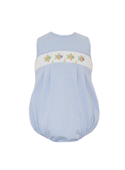 Blue Stripe Sunbubble | Smocked Fish
