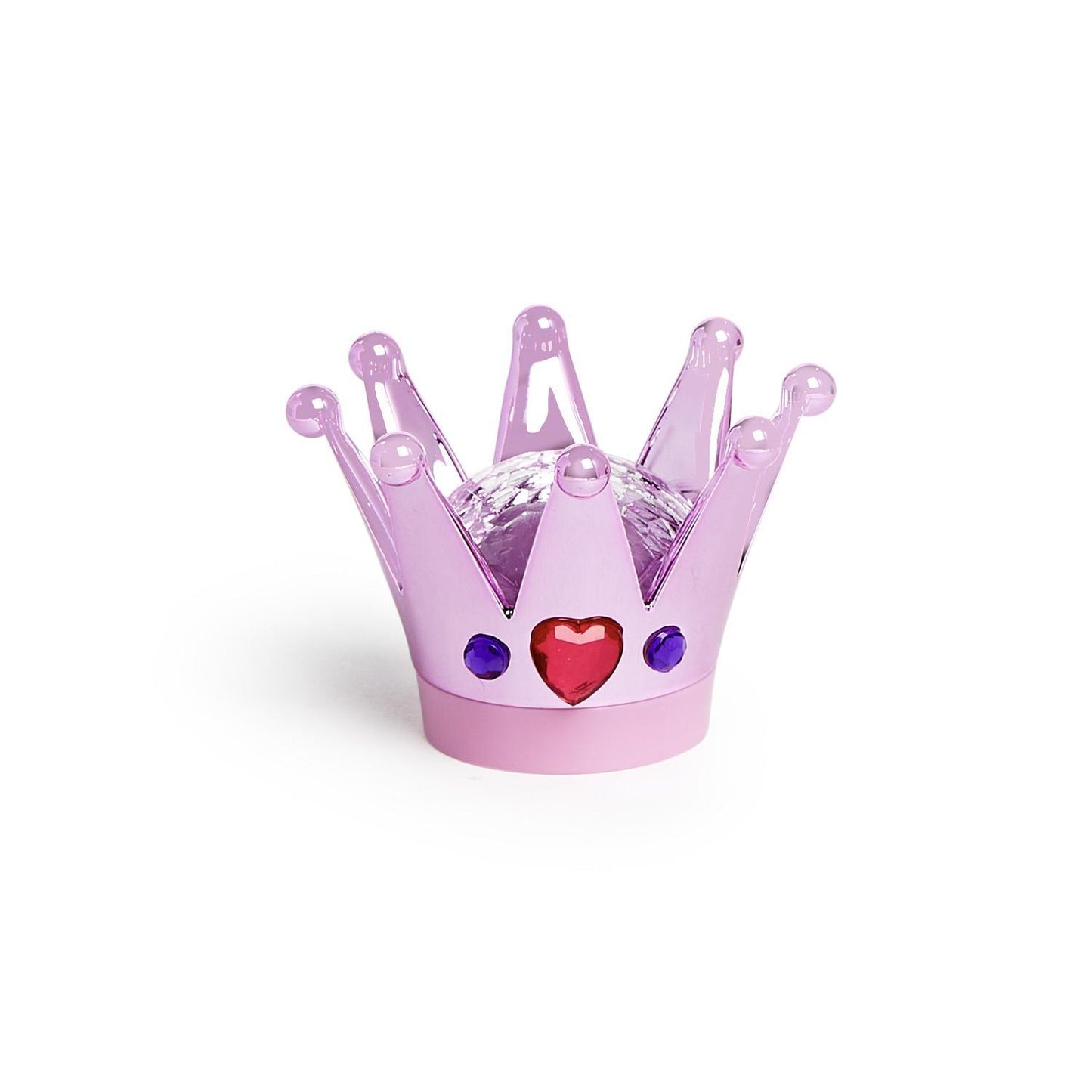 Pretty Princess Metallic Jeweled Crown Lip Balm with Mixed Berry Scent