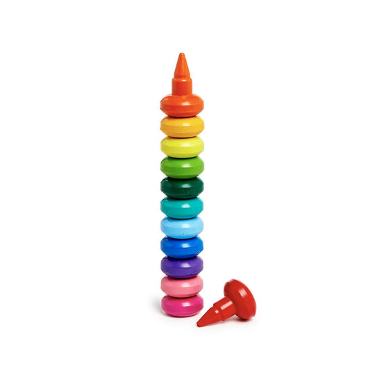 Rainbow Stack Finger Crayon