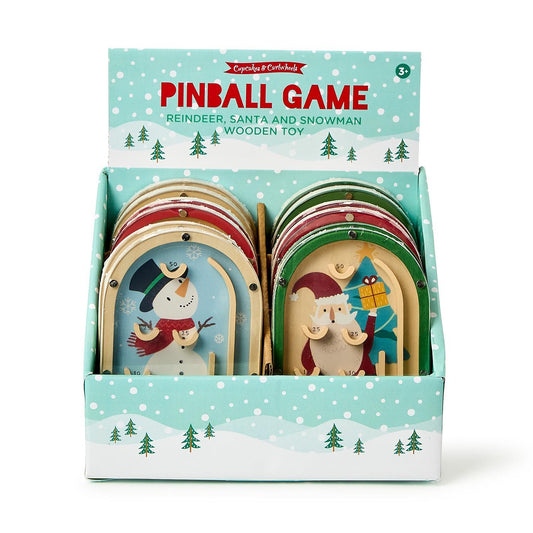 WOODEN PINBALL GAME | ASSORTED DESIGNS