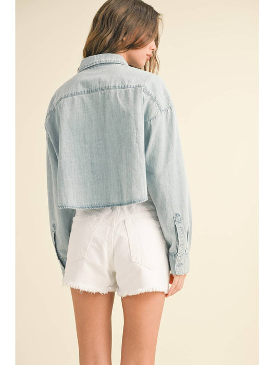 Buttondown Top | Denim