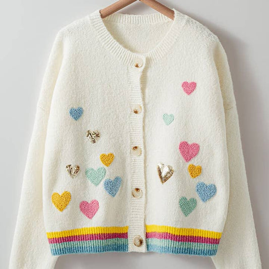 Hearted Away Knit Cardigan