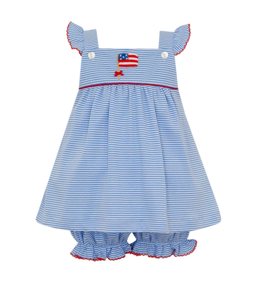 Periblue Knit Stripe Bloomer Set | Stitched Flag