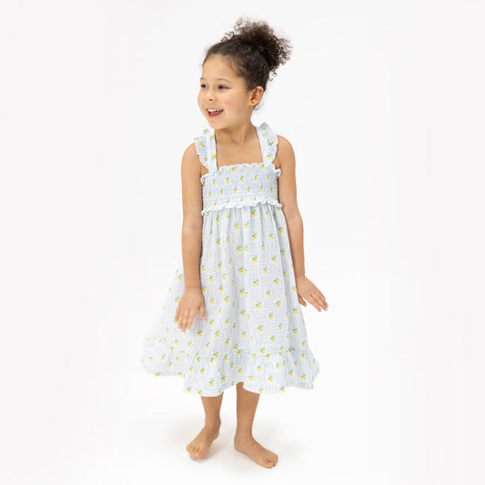 Smocked Ruffle Sundress with Bloomer | Lovely Lemons