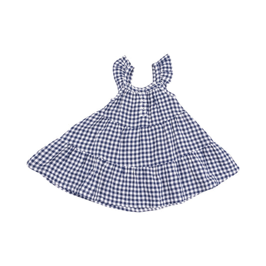 Twirly Sundress | Navy Gingham