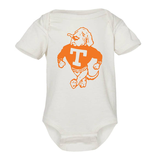 Vintage Smokey Onesie | White + Orange