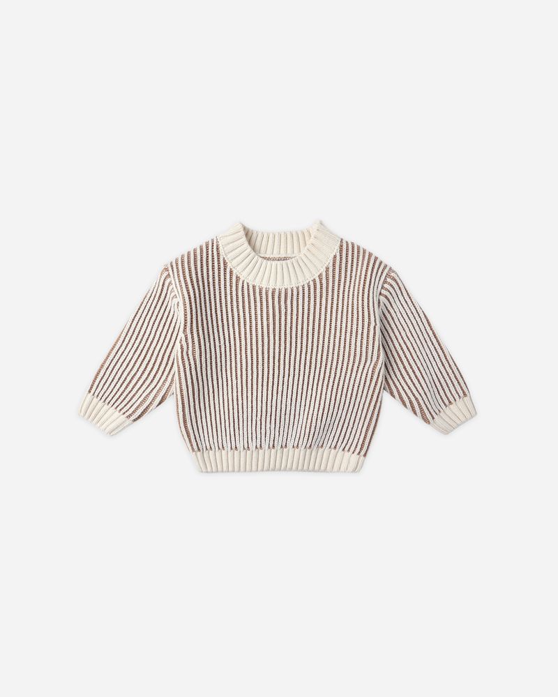 RELAXED KNIT SWEATER || GOLD