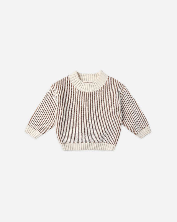 RELAXED KNIT SWEATER || GOLD