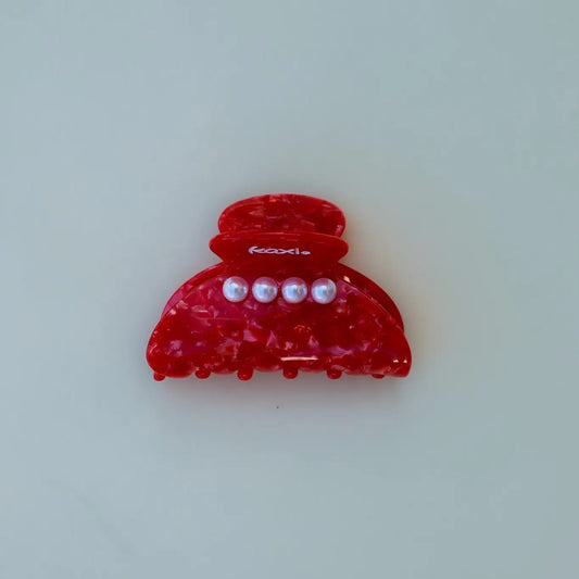Tortoise Red Pearl Claw Clip | Midi