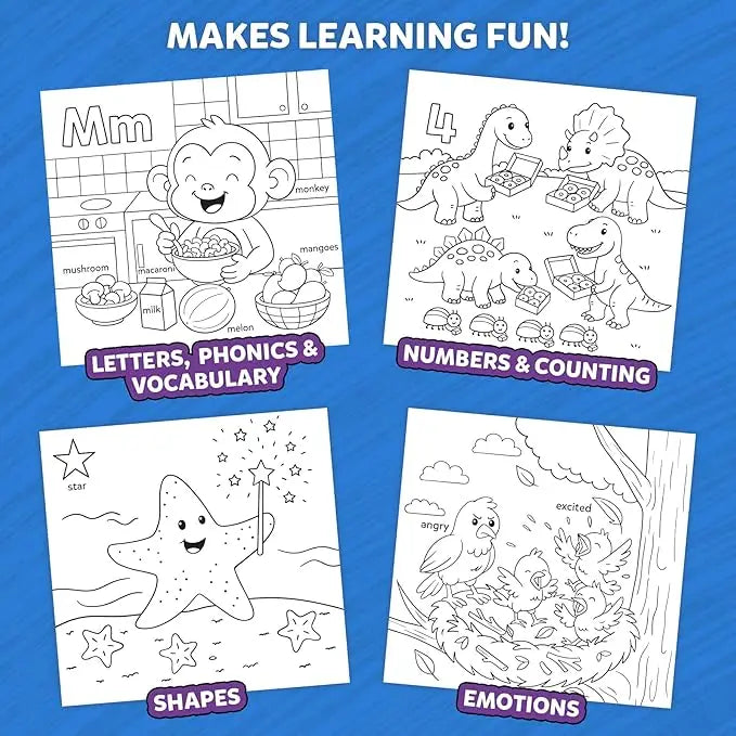 Color and Learn Coloring Book