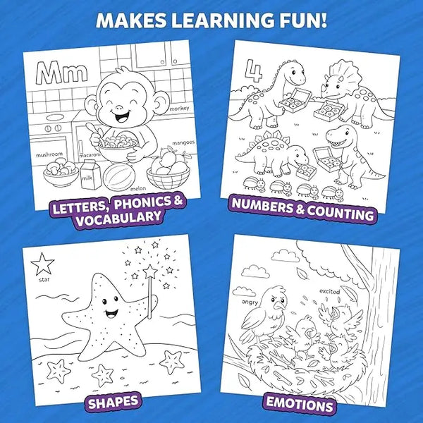 Color and Learn Coloring Book