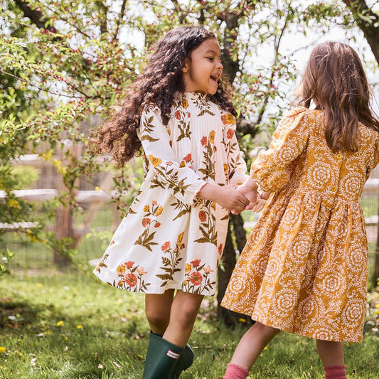 Girls Jaipur Dress | Harvest Poppy