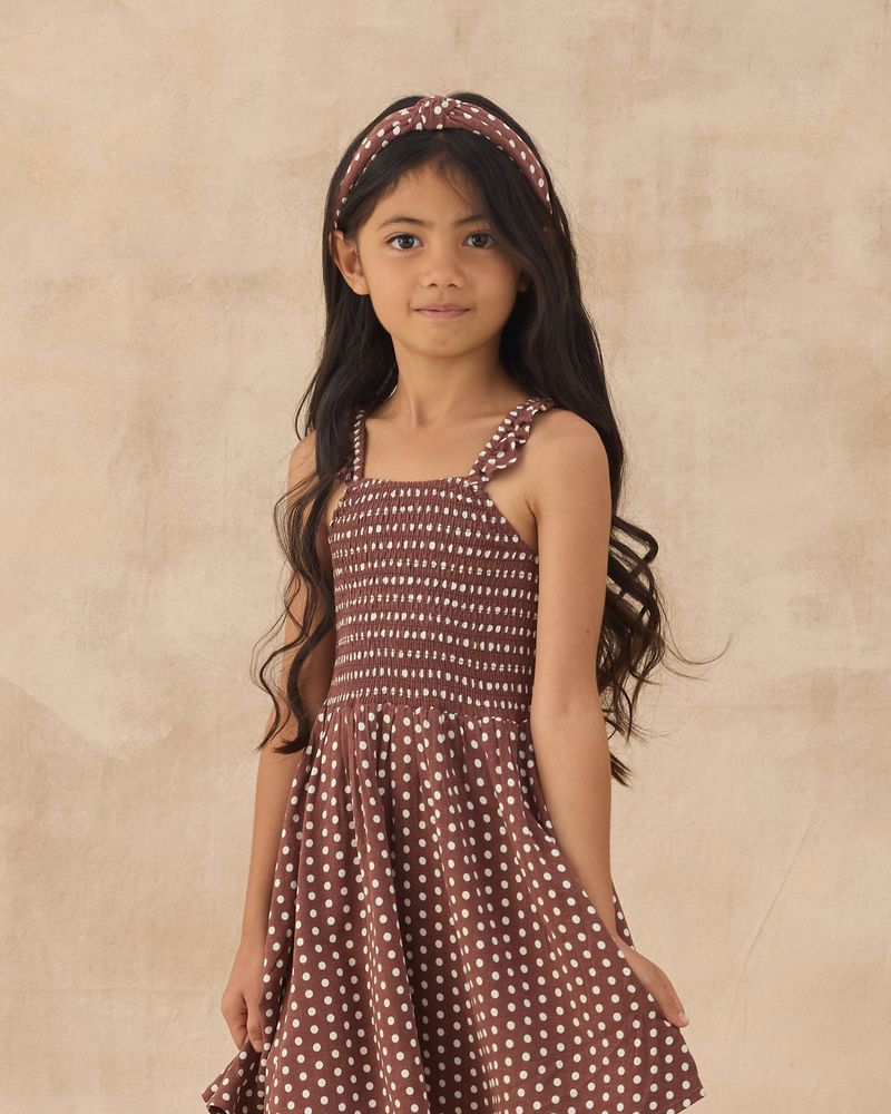 LAINEY DRESS | CHOCOLATE POLKA DOT