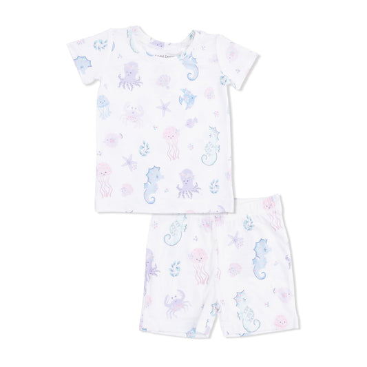 Loungewear Short Set | Floral Sea Creatures