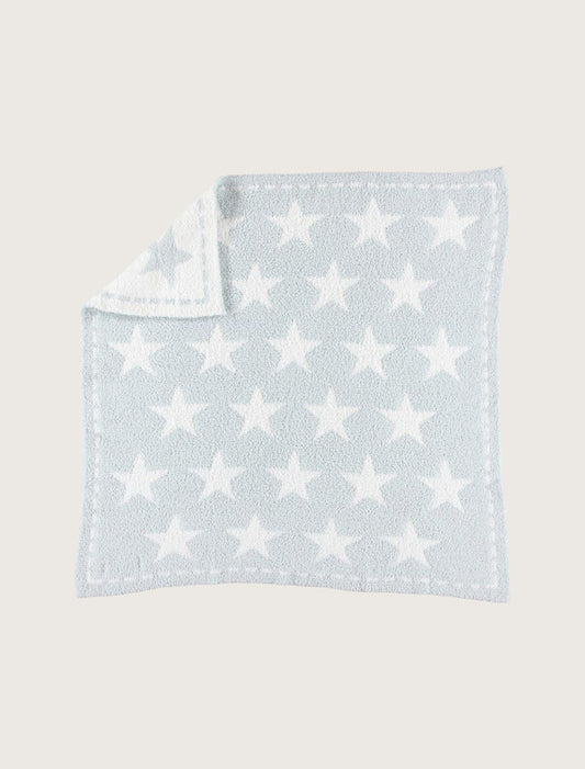 CozyChic® Dream Receiving Blanket | Aqua Ice - White