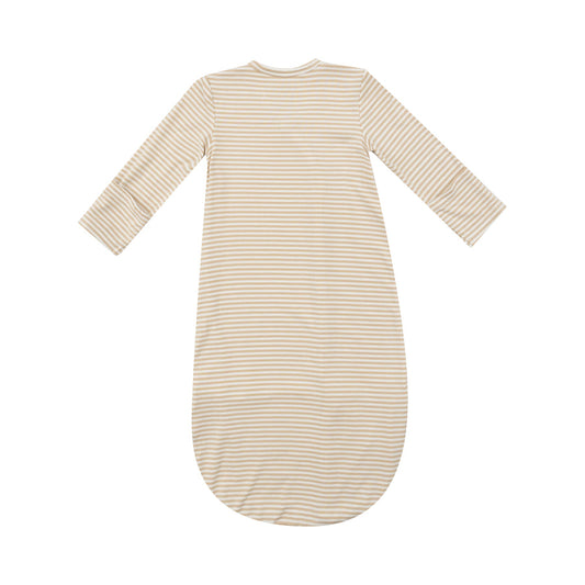 Bundle Gown | Beige Stripe