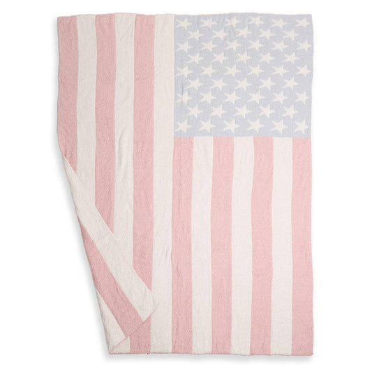 Faded Flag Throw Blanket