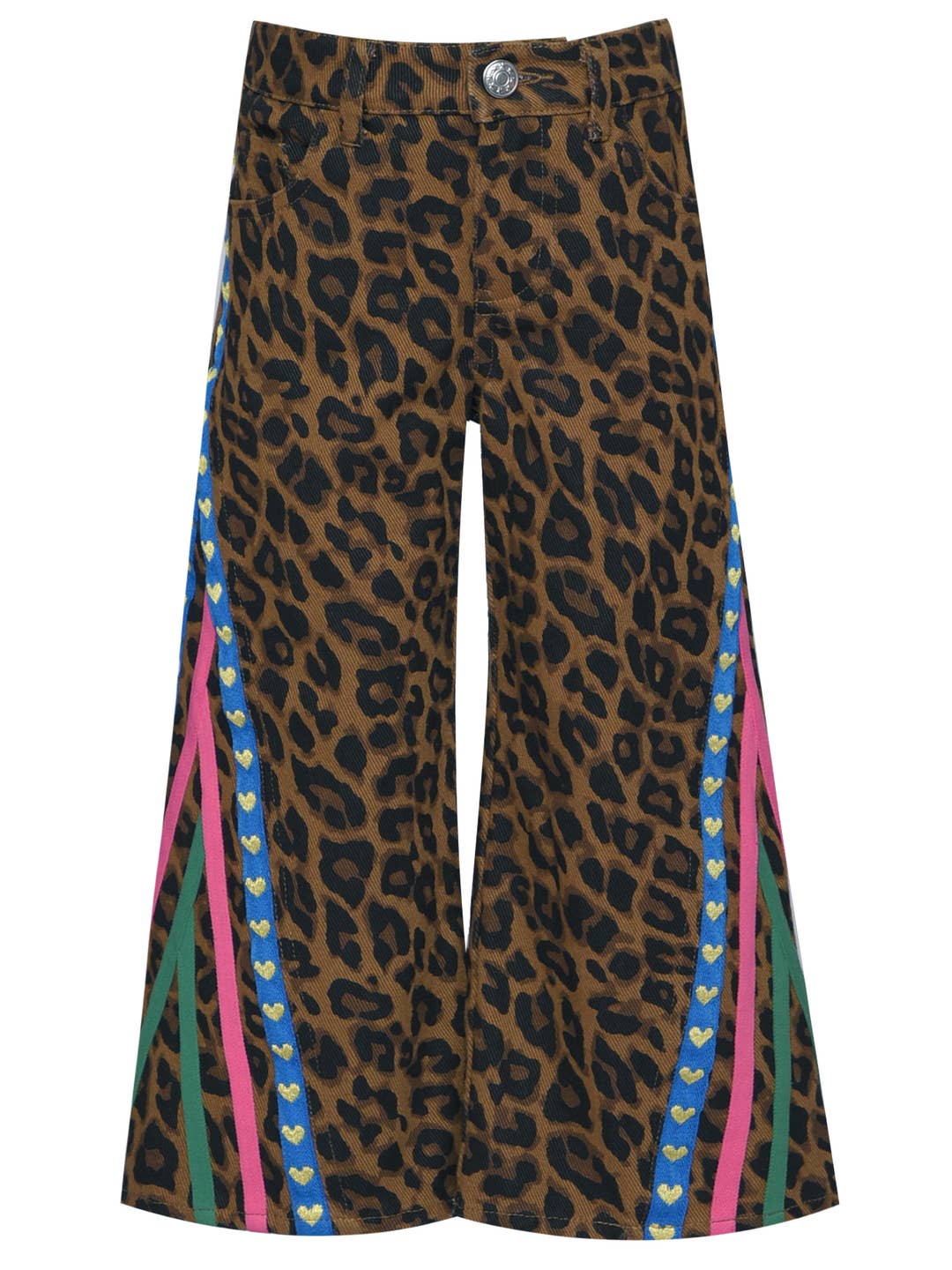 Leopard Print Demin with Side Detail